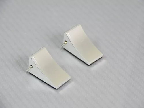 1/10 Garage Accessories Metal Wheel Chocks -Silver-