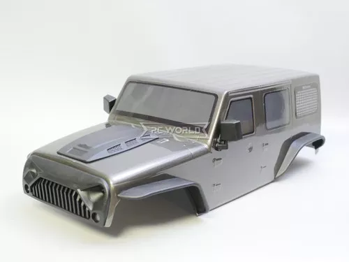 1/10 JeepWrangler Body Shell 4 Door Hard Top 313mm GRAY