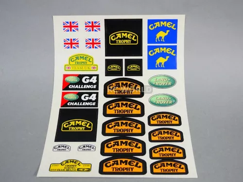 1/10 Land Rover Camel Trophy G4 Decals Stickers