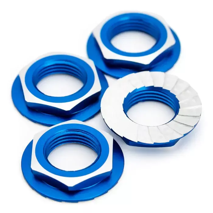 1UP870117075 Lockdown 17mm Wheel Nuts (Dark Blue) (1UP Racing)