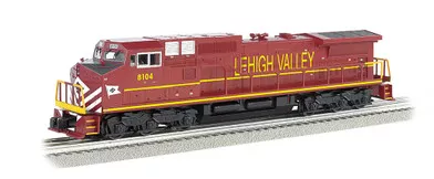 20432 O Scale Williams Lehigh Valley #8104 GE Dash-9 w/True Blast Plus
