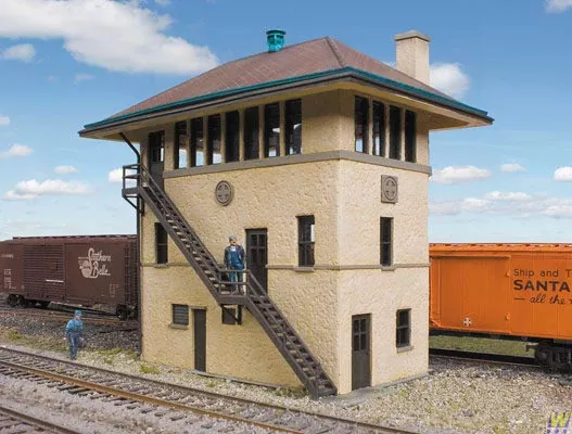 2983 WalthersATSF Santa Fe Interlocking Tower (HO Scale) Cornerstone Part# 933-2983