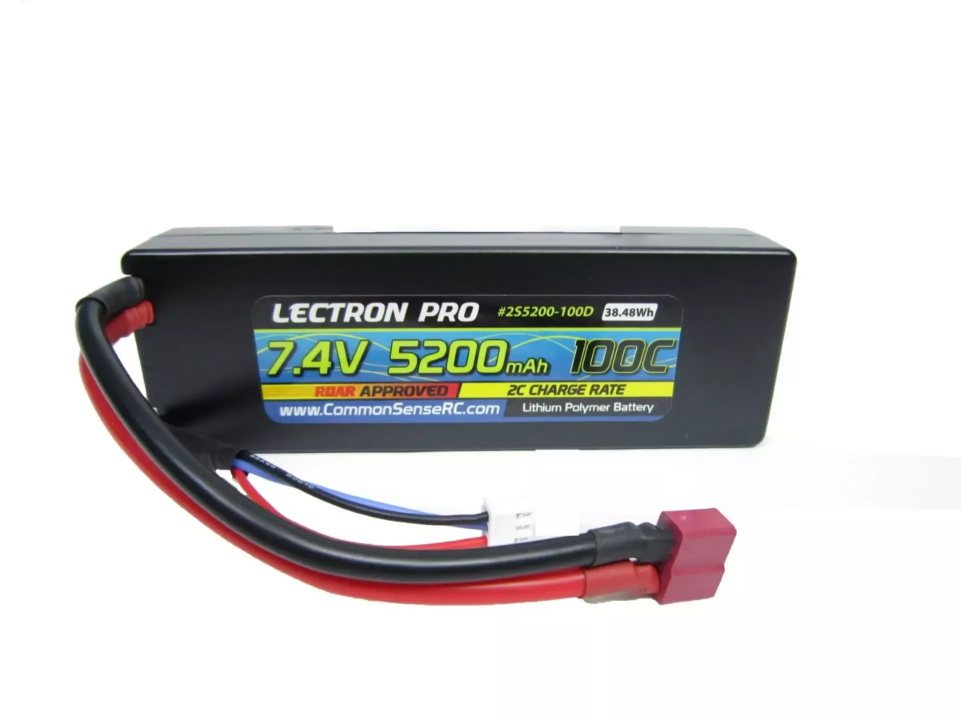 2S5200-1005Lectron Pro 2S 7.4v 5200mAh 100C LiPo w/ EC5 Plug (Lectron Pro)
