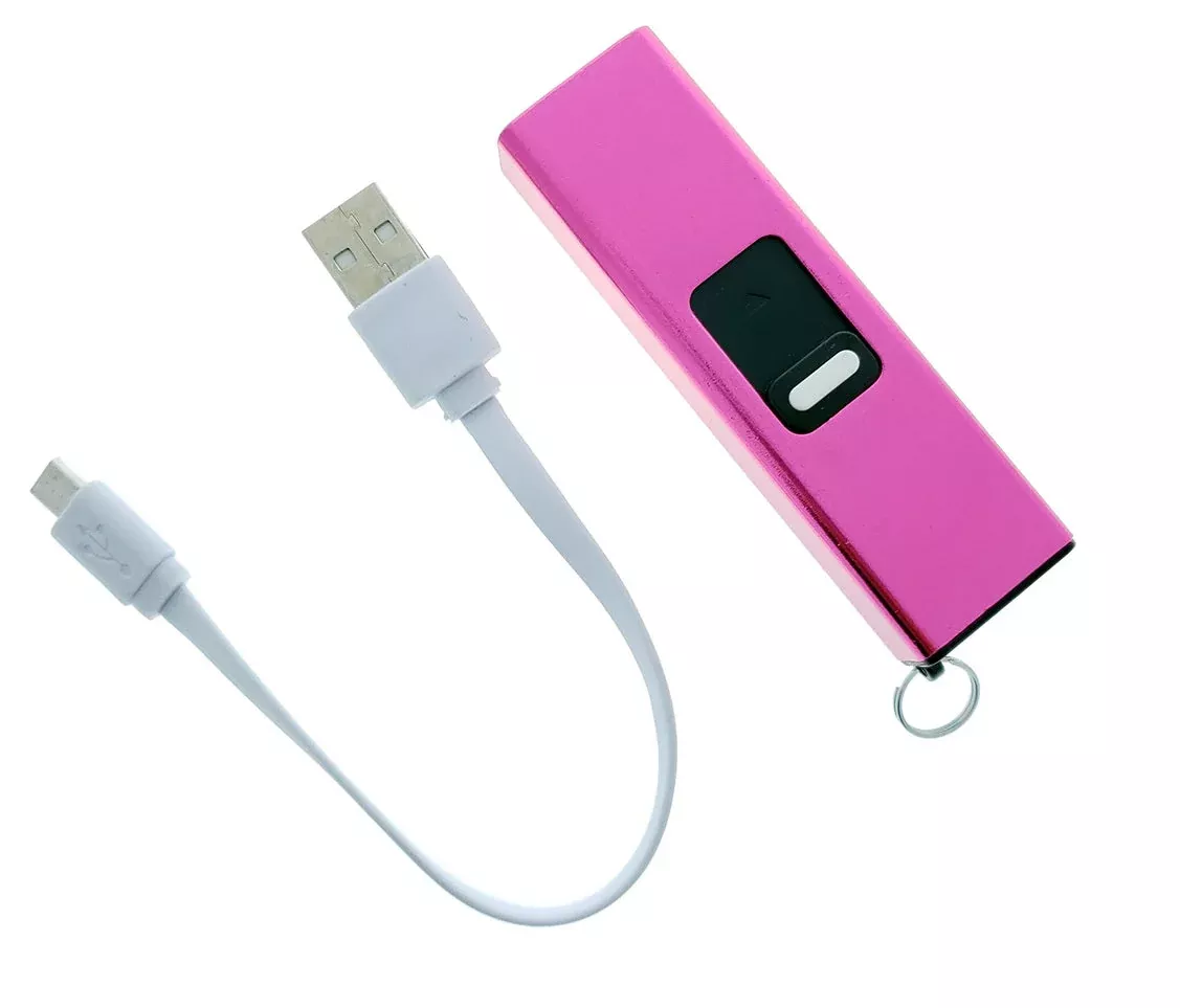3 1/2″ Pink Mini Stun Gun w/ Flashlight Pink