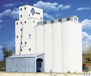 3225 Walthers ADM Grain Elevator (N Scale) Cornerstone Part# 933-3225 ADM Grain Elevator