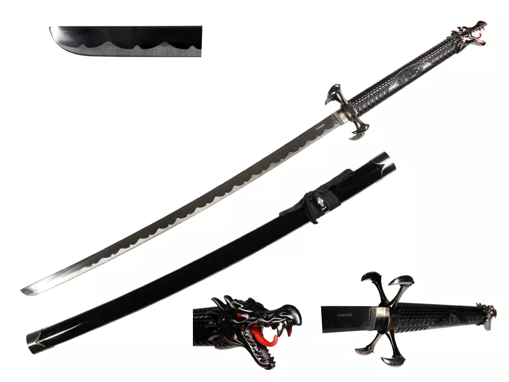 42 1/2″ Dragon Samurai Sword
