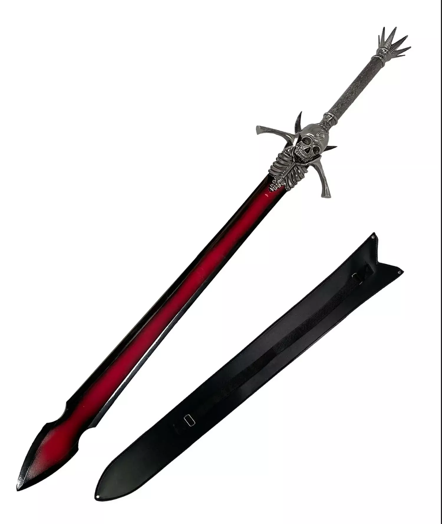 51″ Overall Skull Fantasy Sword-w/black sheath
