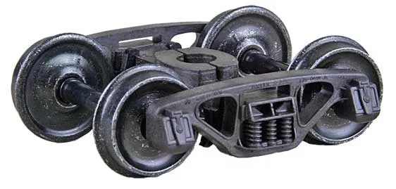 566 Kadee /Barber S-2-B 70-Ton Solid Bearing Trucks "HGC" Two Piece Fully Equalized Self Centering Trucks 1 Pair (HO Scale) Part # 380-566