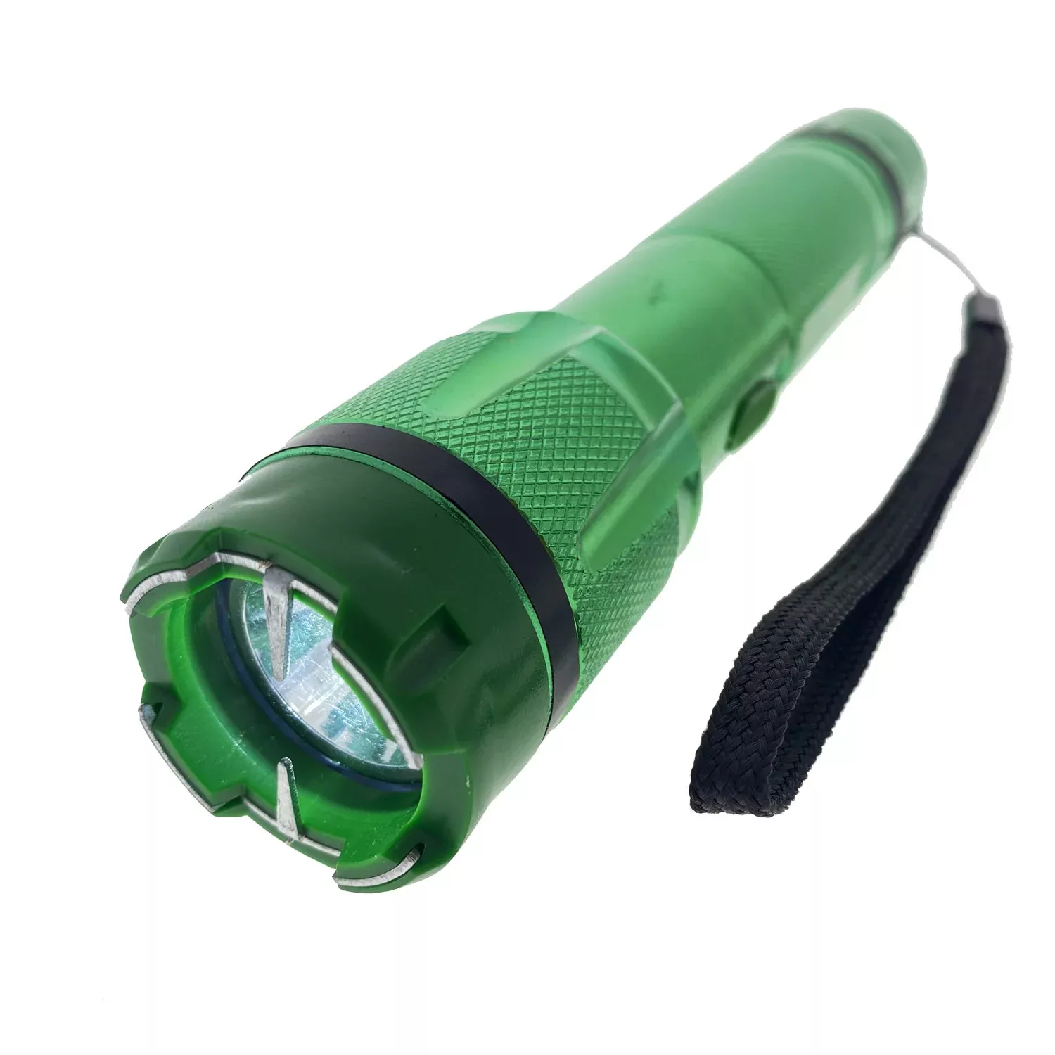 6.75″ Green Rechargeable Stun Gun with Flashlight