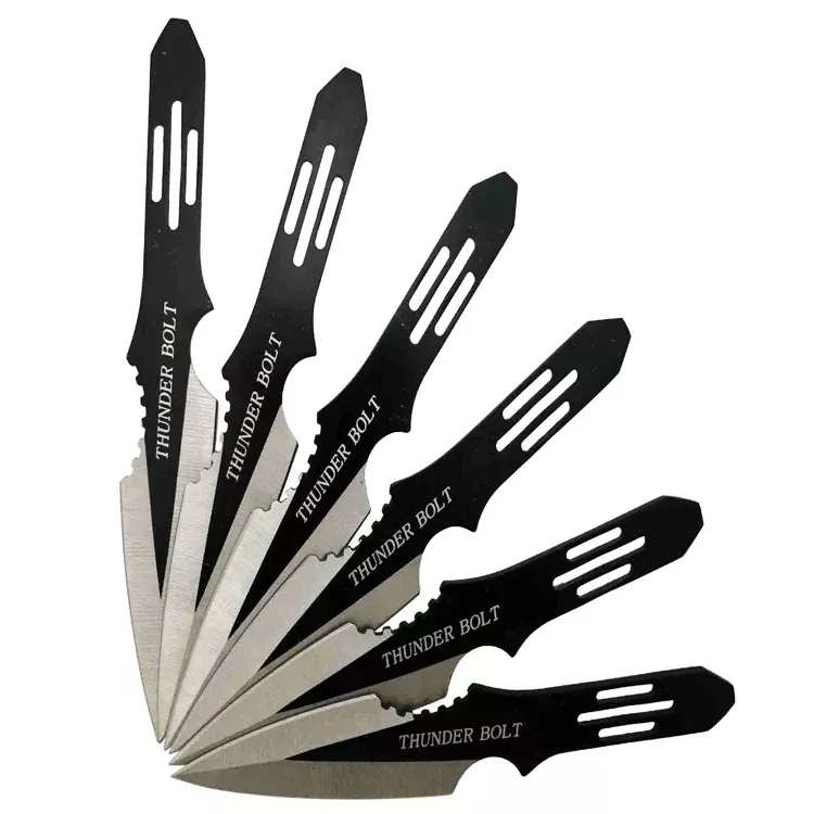 6-Piece 5.5″ Black Throwing Knife Set