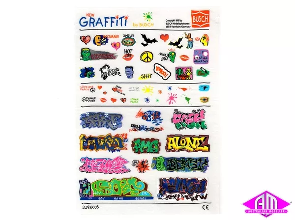 6035 – Rub On Graffiti Decal Set