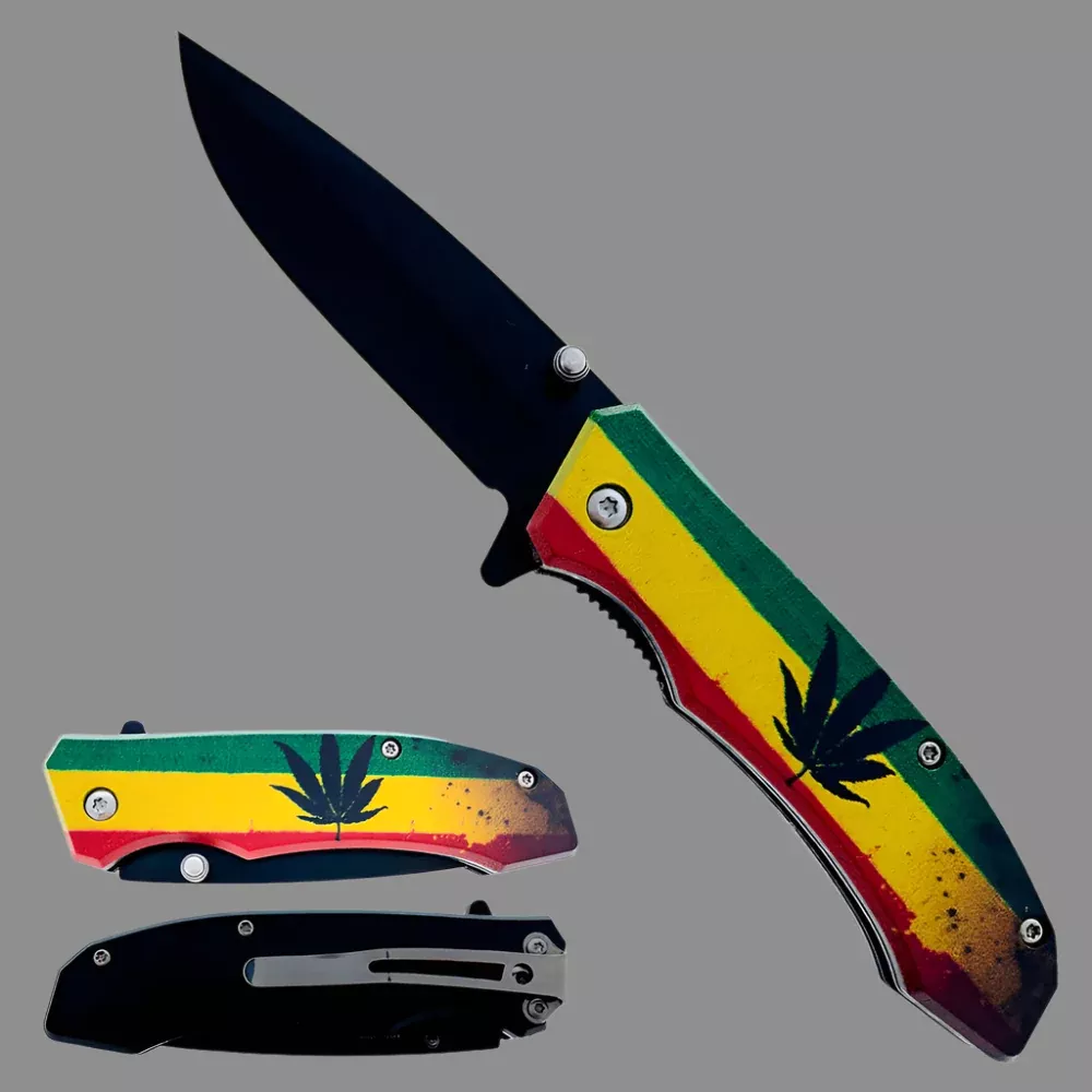 7" Overall Length Marijuana 3D Print ABS Handle.
