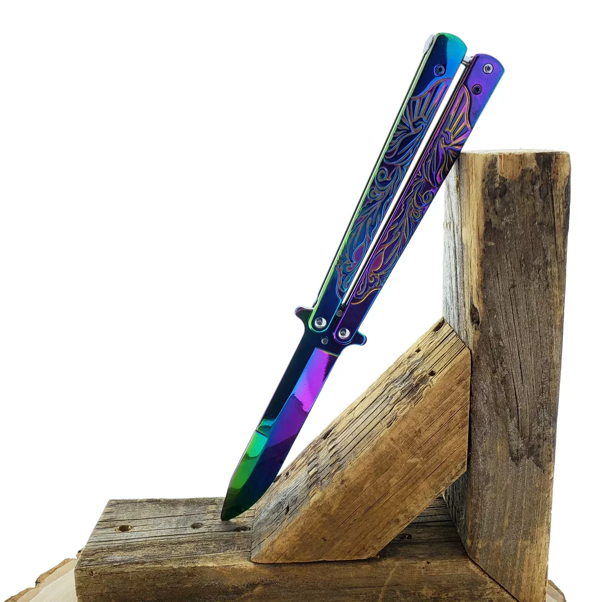 9 1/2″ Rainbow Butterfly Training Knife