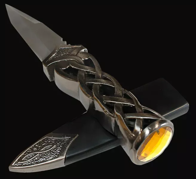9″ Yellow Scottish Dirk Dagger