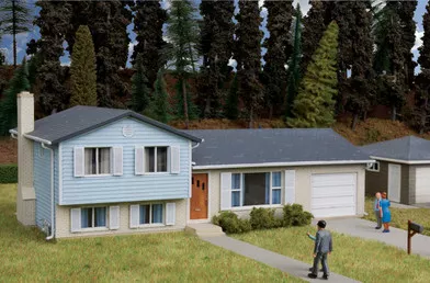933-3794 HO Scale Walthers Cornerstone Split Level House Kie