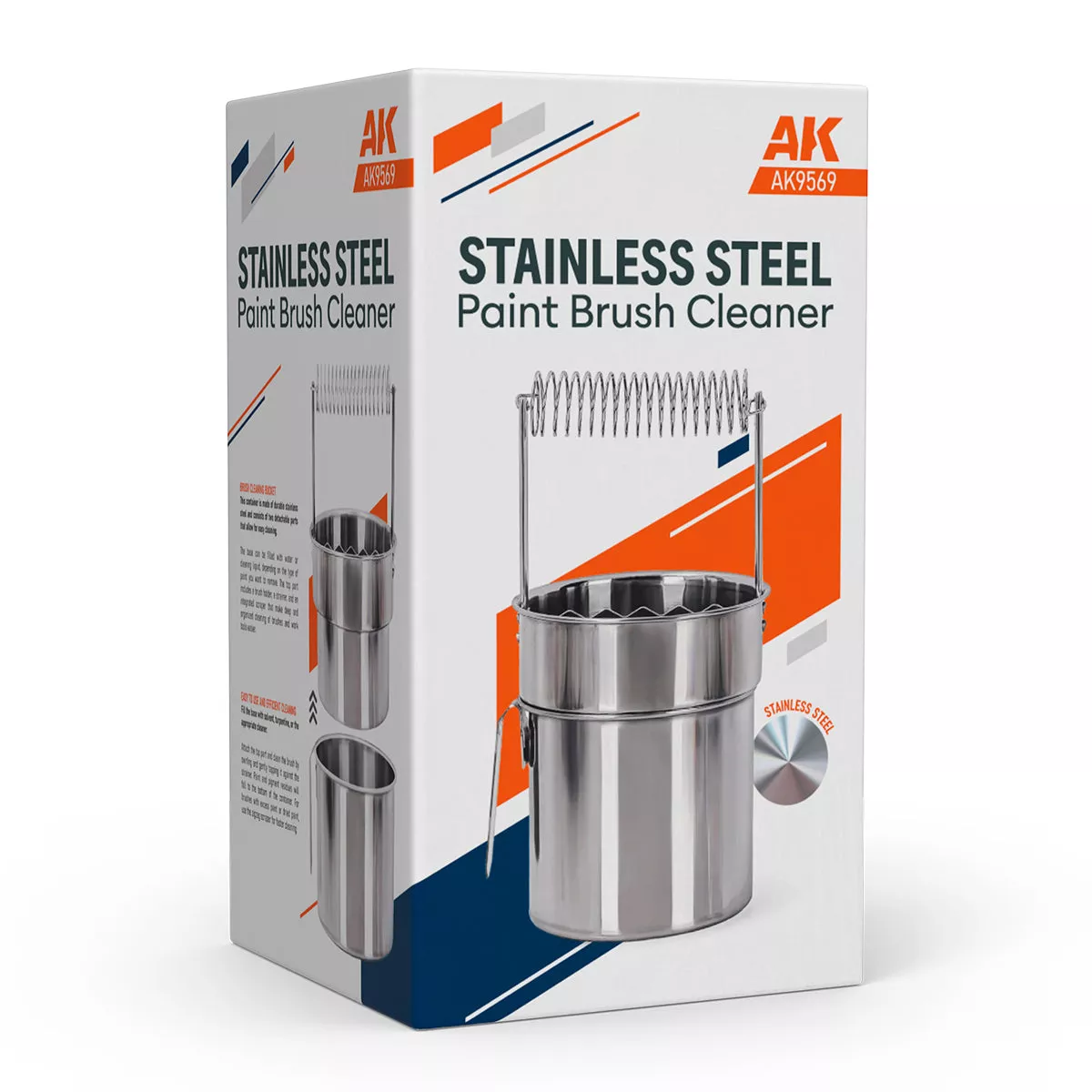 AK Interactive Stainless Steel Paint Brush Cleaner AK9569