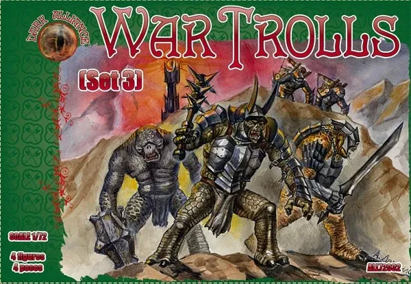 Alliance Figures 72032 1/72 War Trolls Set #3 Figures (4)