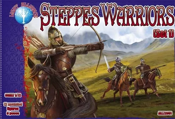Alliance Figures 72051 1/72 Steppes Warriors Set #1 Figures (12 Mtd)