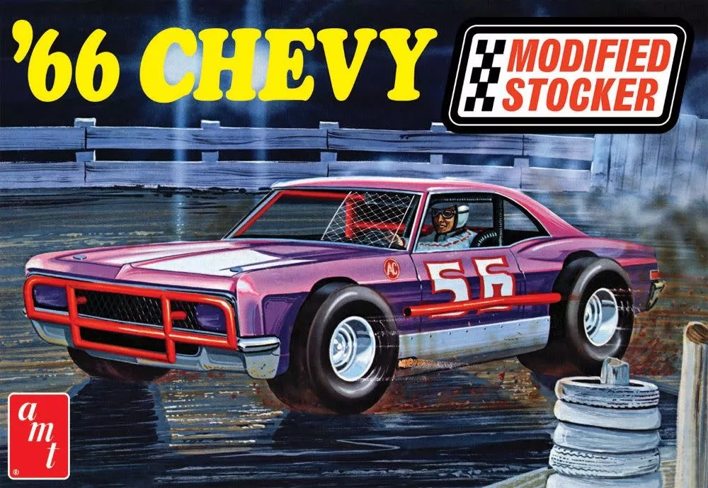 AMT 1183 1/25 1966 Chevy Impala Modified Stocker Race Car