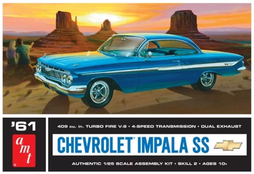 AMT Models 1013 1/25 1961 Chevy Impala SS Car