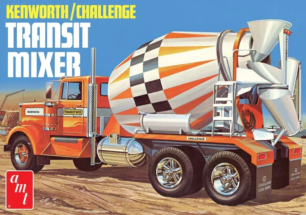 AMT Models 1215 1/25 Kenworth/Challenge Transit Cement Mixer
