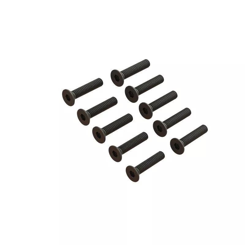 ARA702009Flat Head Screw M2x10mm (10pcs)Nascar (Arrma)