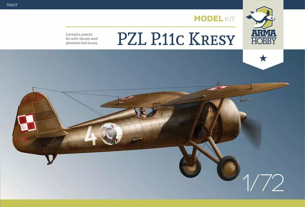 Arma Hobby AH70017 1:72 PZL P.11c “Kresy” Model Kit
