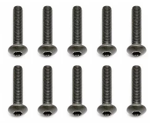 ASC251873x14mm Button Head Hex Screws (10) (Team Associated)