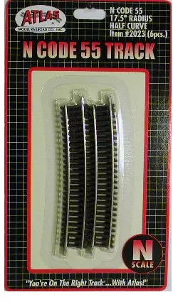 Atlas 2023 C55 1/2 17.5′ RADIUS 6pc, N Scale