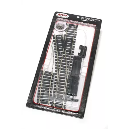 Atlas 860 HO Scale Code 100 Track Manual Left-Hand Switch