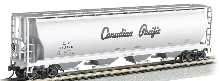 Bachmann 19142 Canadian Pacific – 4 Bay Cylindrical Grain Hopper, HO