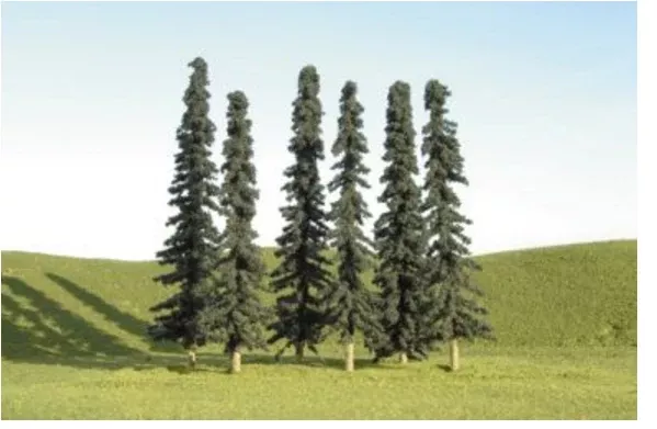 Bachmann 32003 SCENESCAPES 5″ – 6″ Conifer Trees