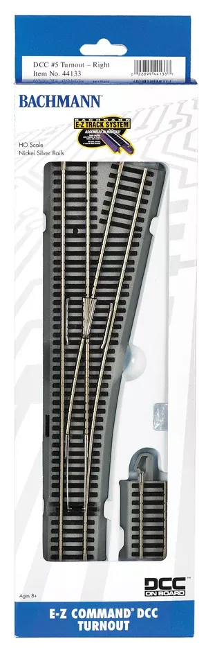 Bachmann 44133 Ez COMMAND DCC #5 RH TURNOUT, HO