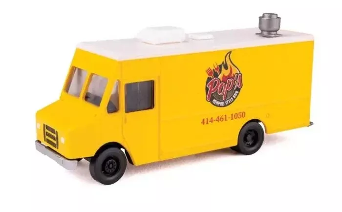 BBQ Food Truck HO Scale Morgan Olson Vehicle