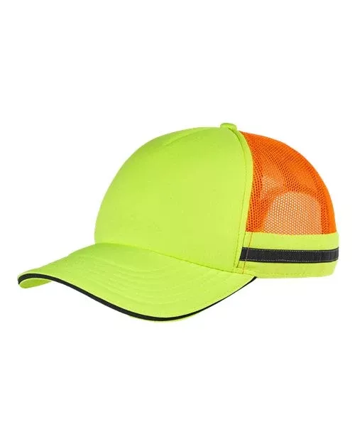 Big Accessories BA661 Safety Trucker Hat