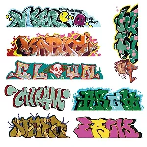 Blair Line N Graffiti Decals