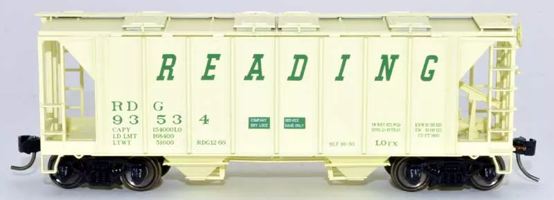 Bowser HO Scale 42767 70 Ton Covered Hopper Reading-sand 93541