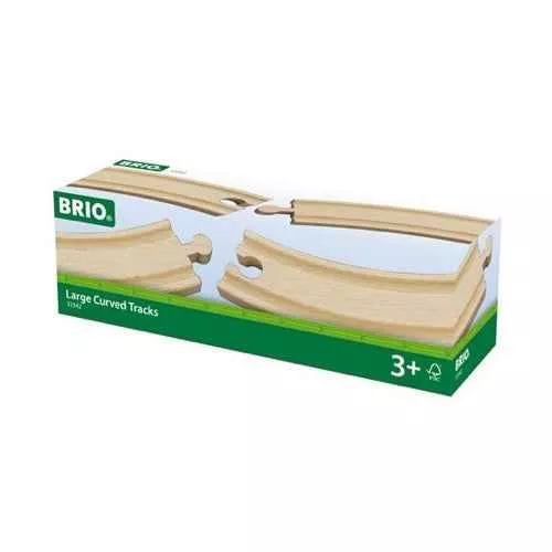 BRIO 33342 Large Curved Tracks 4pc