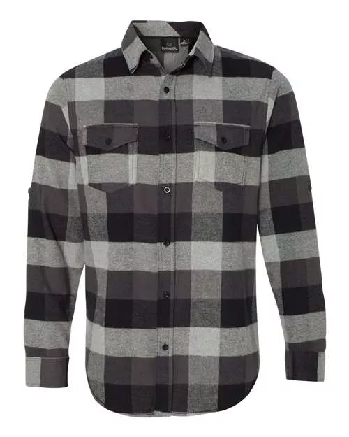 Burnside B8210 Men’s Plaid Flannel Shirt