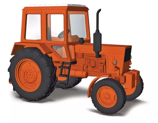 Busch 51300 1983 Belarus Mts 80 Farm Tractor, Orange