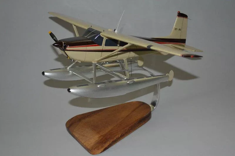 Cessna 180 Skywagon Float plane Airplane Model