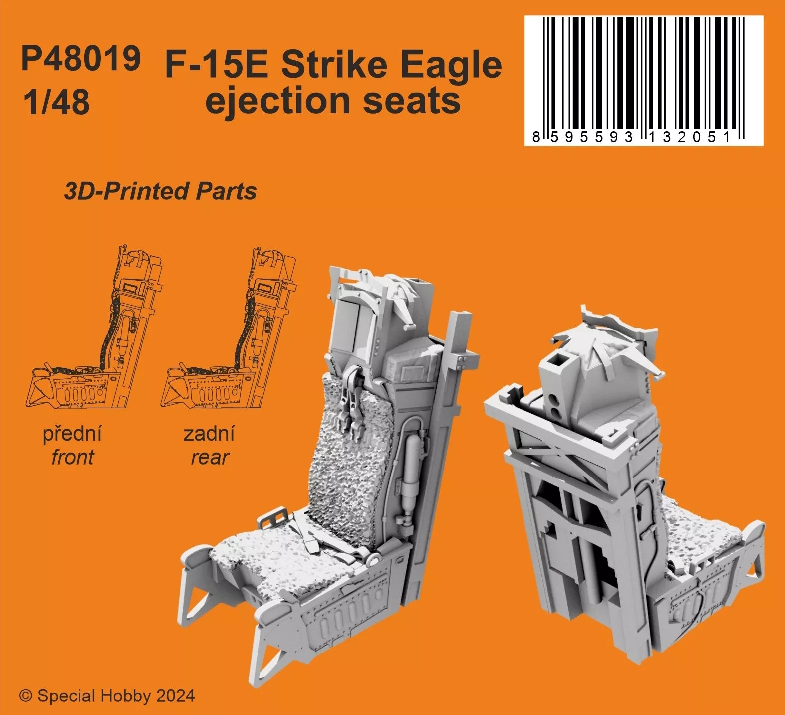 CMK 129-P48019 1:48 McDonnell F-15E Eagle Ejection Seats 3D-Printed
