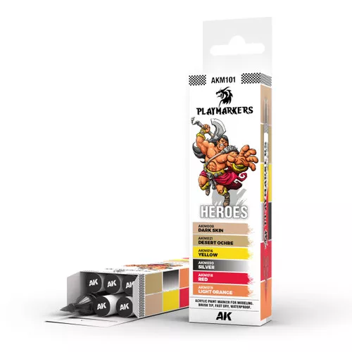 Copy of AK Interactive Play Markers HEROS Set (6pcs) #RKM101