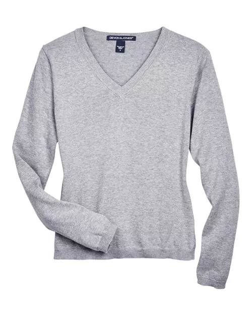 Devon & Jones D475W Ladies' V-Neck Sweater