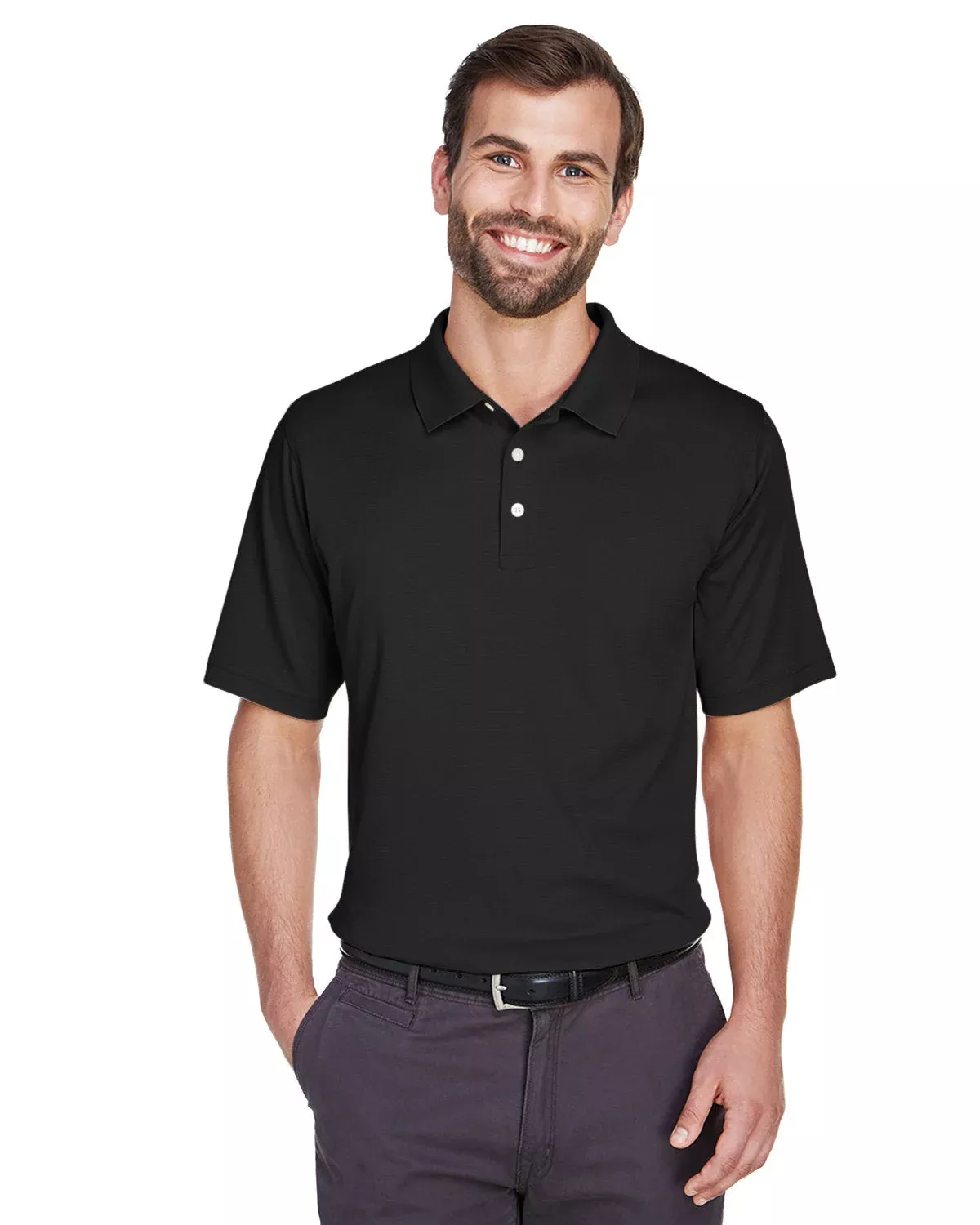 Devon & Jones DG200 Men’s Pima-Tech Jet Piqu Polo