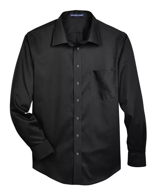 Devon & Jones DG530 Men's Crown WovenCollection Solid Stretch Twill