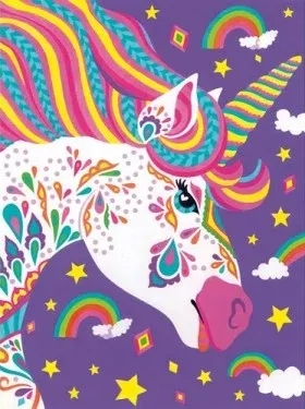 Dimensions 91686 Unicorn Paint by Number (9″x12″)