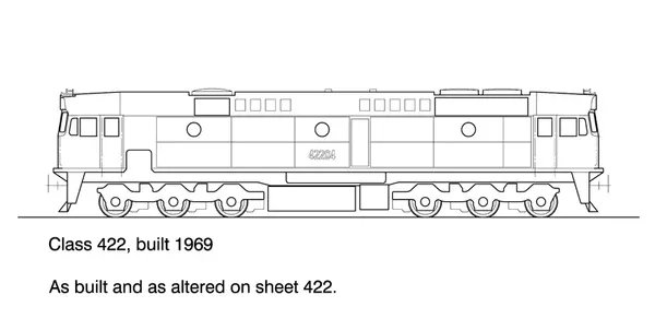 DS-422 – 422 Class Diesel Locomotive Co-Co