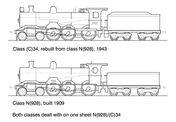 DS-C34 – 34 Class Steam Locomotive 4-6-0