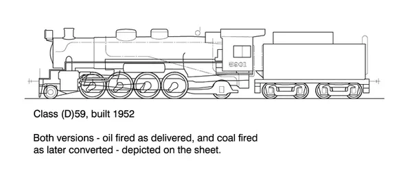 DS-D59 – 59 Class Steam Locomotive 2-8-2